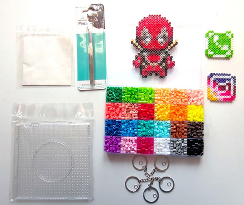 Pack 5mm Hama/perler/arktal Beads 24 Colores + Accesorios