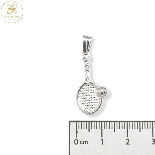 Dije Plata Raqueta Tenis