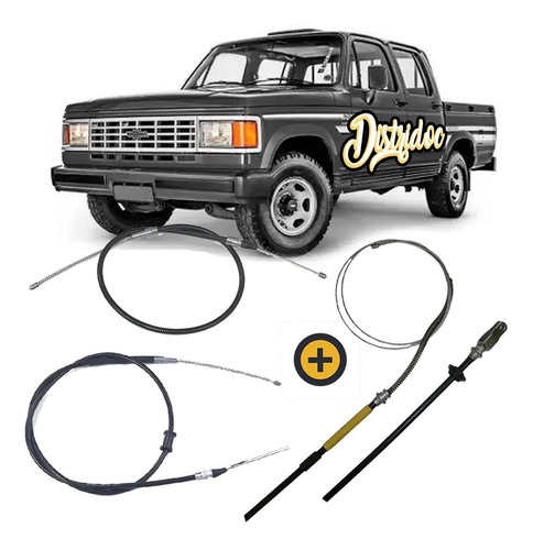 Kit X 3 Cables De Freno Chevrolet C20/ D20 Der+izq+pal 86/92