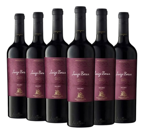 Vino Tinto Luigi Bosca Malbec 750ml. Caja X6 - Sufin