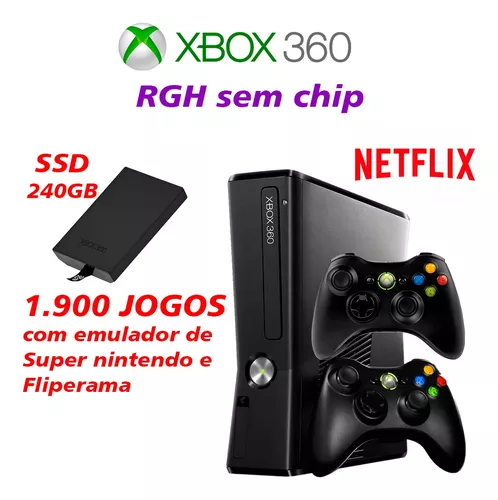 Xbox 360 Slim Ou Super Slim Com Rgh + Freestyle