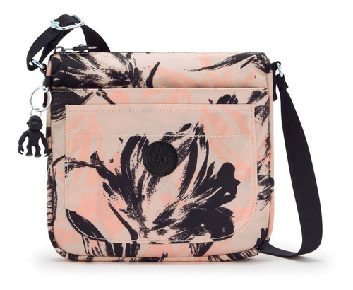 Kipling Bolsa Crossbody Sebastian Bp Mujer 100% Original Color Coral Flower