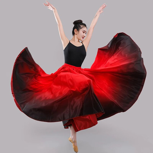 Ropa De Baile Flamenco Para Mujer  Falda De Práctica  Falda