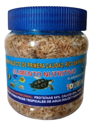 Alimento Nutritivo Camarón Para Tortugas Y Peces 65 Grs