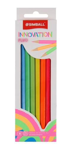 Lápices De Colores Innovation Fluo X 8 Simball Tienda Oficia