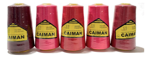 Hilo De Poliéster Vahe Caiman Cono De 4000 Metros X Unidad Rojo 57