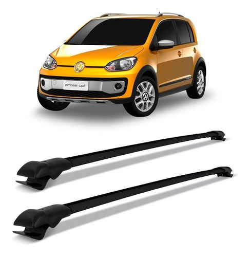 Travessa Volkswagen Up Cross Rack Teto Slim Preto Preto