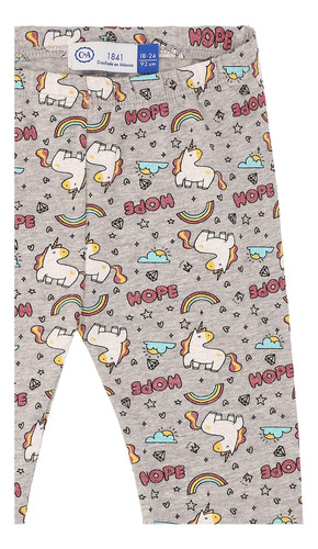 Pack De Leggings Estampado Y Liso Bebé Niña C&a (3010345)