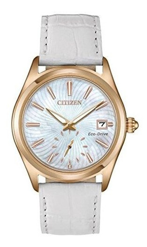 Reloj Citizen Ev1033-08d Corso Para Mujer, Blanco, 36 Mm, Or