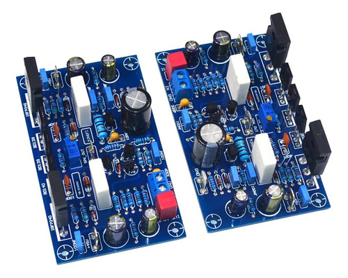 2pcs Amplificador De Potencia Módulo Fet Tablero Pcb Fácil