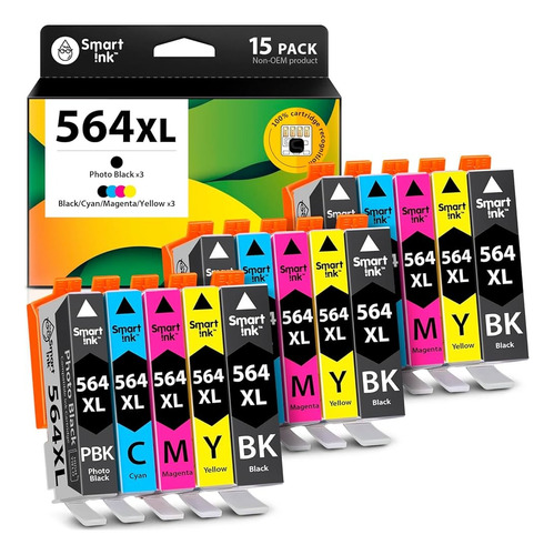 4 Cartucho Para  Hp 564xl Photosmart C5324 C309a C309g C310a