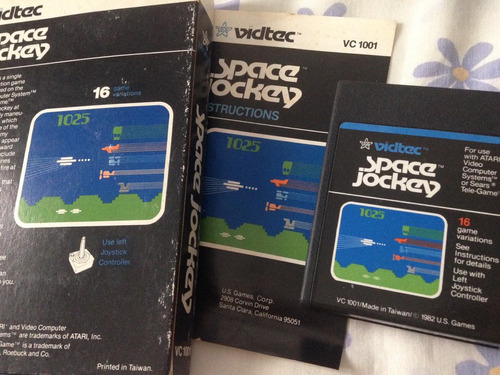 Atari 2600 Space Jockey Original Vidtec Completo Raro