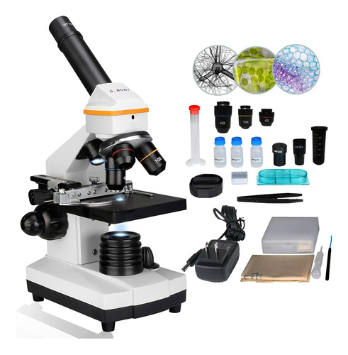 Microscopios Sv601 Niños Principiantes Estudiantes 40x...