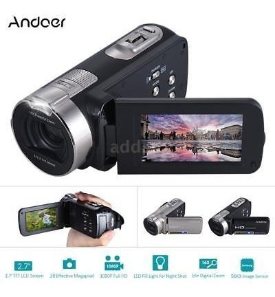 Imagen 2 de 5 de Andoer Ultra Hd 1080p 20mp Dv Videocámara Digital Con Pantal