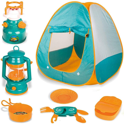 Little Explorers Kids Pop Up Play Carpa Con Camping Gea...