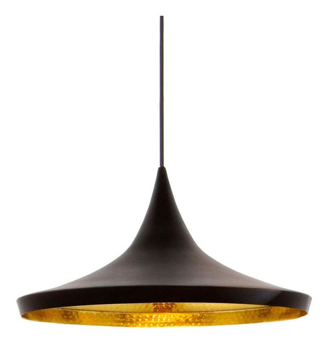 Luminaria Colgante Decorativo Negro Y Cobre E27 - Etheos -