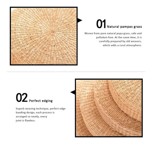 Ch Alfombrilla De Rattan Los 40x40cm Los 40x40cm Beige Beige
