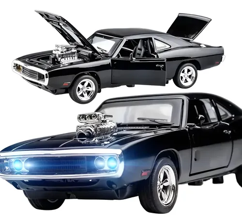Coleccion Escala Coche Challenger Con Luz Y Sonido Base 1:32 - $ 268.2