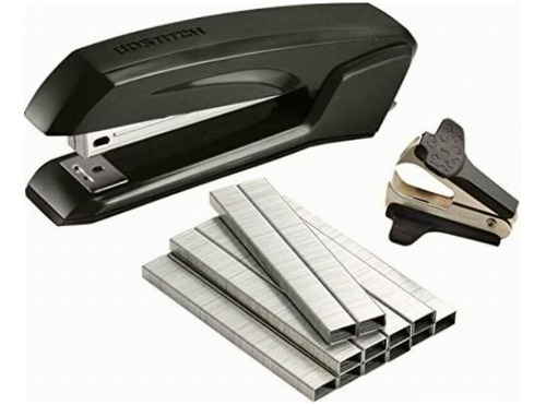 Bostitch Ascend 3 In 1 Stapler With Integrated Remover & Color Assorted Combo Kit