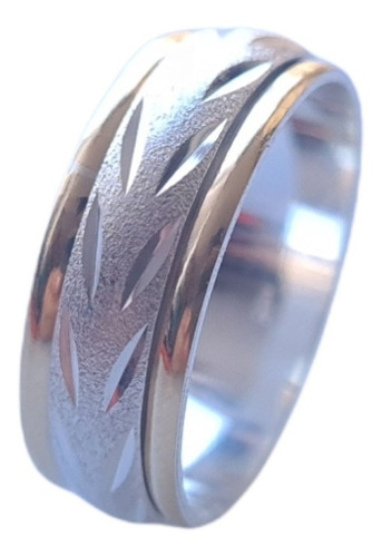 Imagen 1 de 4 de Argolla Compromiso Matrimonio Oro 18k Y Plata 925 Ref 04
