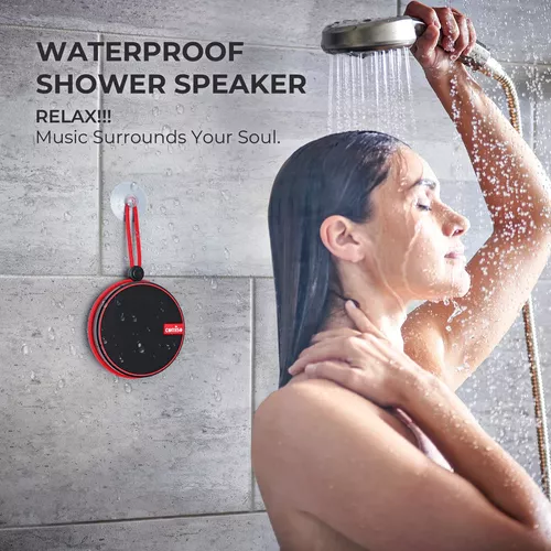  comiso Altavoz Bluetooth impermeable IPX7, altavoces de ducha  inalámbricos con sonido HD, pequeño altavoz portátil al aire libre  compatible con tarjeta TF para canotaje, piscina, senderismo, camping,  regalos para hombres y