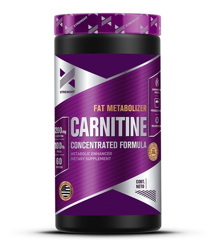 Carnitina Xtrenght Quemador De Grasa X 90 Capsulas 