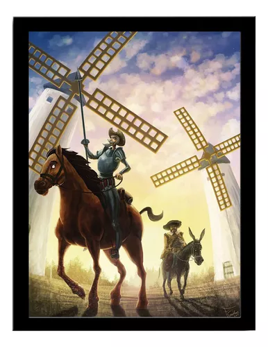 Quadros de Dom quixote moinho de vento - Online Quadros