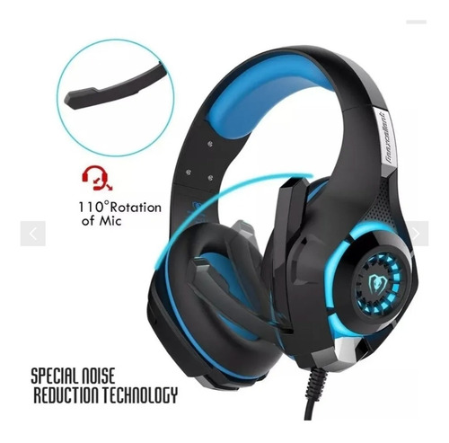 Imagen 7 de 9 de Audifono Gamer Con Microfono Para Pc Ps4 Switch Gm-1