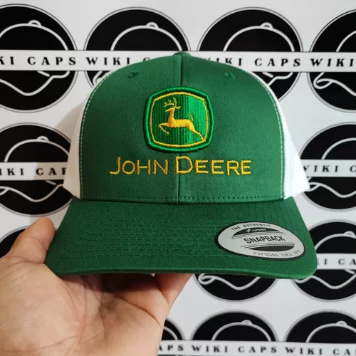 GORRA JOHN DEERE CAFE CLARO LOGO VINTAGE FRONTAL