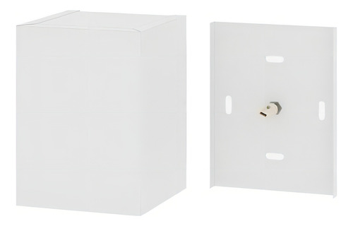 Arandela De Parede Plus 1201 Branco Com Foco - Rpm Móveis Bivolt