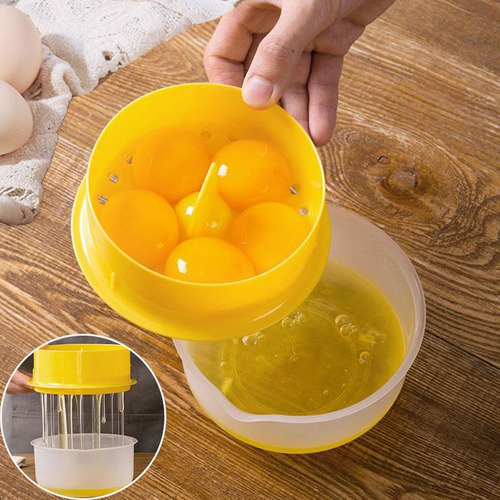 3x Separador Yemas 6 Huevos Claras Cocina Repostería Colador