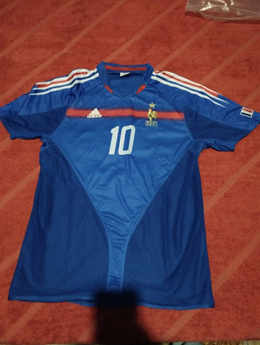 Camiseta Selección De Francia Titular 2004 Talle Xl 10 Zidan