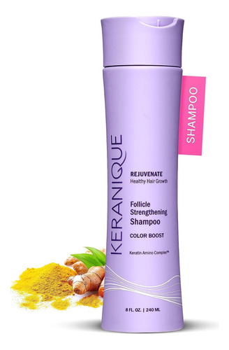Keranique Shampoo Pro Color Boost 240 Ml Para Cabello Teñido Contiene tecnología True Tone Protege el color, prevenir la decoloración Fortalece y evita anti-secado. Enriquecida con queratina.