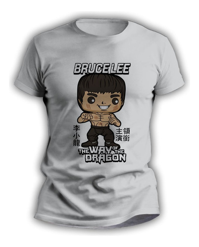 Remeras Infantiles Sublimadas Impresas Con Bruce Lee - 7267