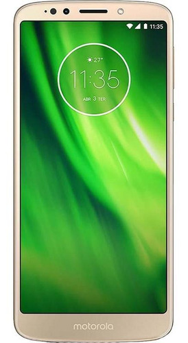 Imagem 1 de 4 de Motorola Moto G6 Play 32gb Ouro Celular Bom