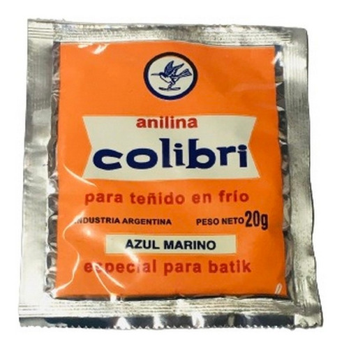 Imagen 3 de 5 de Anilina Colibri Negra O Azul X 20g En Frio Ar1 Anilc Ellobo