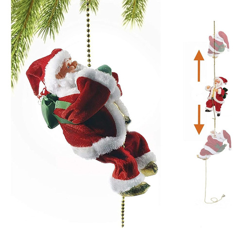 Imagem 1 de 6 de Papai Noel Subir Escada Natal Elétrica Brinquedo