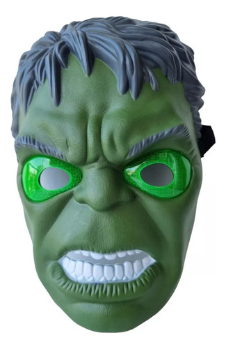 Mascara Hulk Con Luz Superheroes Elejir Personaje X 1 