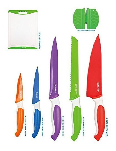 Cuchillo Afilado Coloreado 12piece Set 5 Cuchillos De Cocina