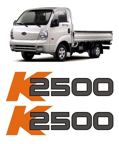 Adesivo K2500 Kia Bongo 12/ Caminhão Emblema Lateral Portas