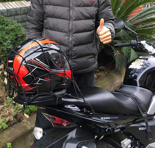 Bungee Net Auto Motorcycle Cargo Net 12x12? Red De Ca...