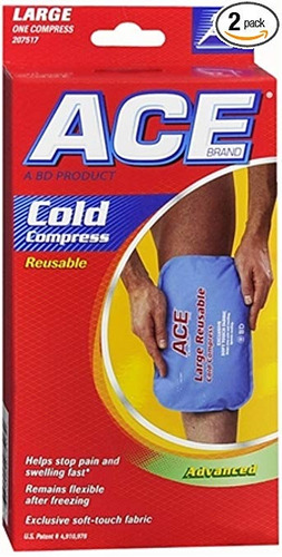 Ace Compresa Fría Reutilizable Grande 1 Cada (pack De 2)