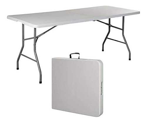 Imagen 1 de 6 de Mesa Plegable Portafolio Plastico 1.80m Resistente Ms