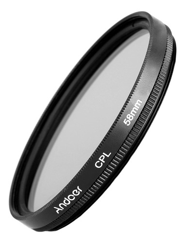 Vidrio Polarizador Circular Digital Slim Cpl De 58 Mm