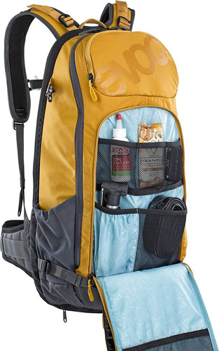 Evoc Paquete De Hidratación Fr Traile-ride Protector 20l Color Amarillo Arcilla / Gris Carbón