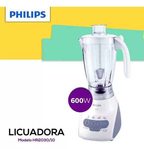 Licuadora de Pie Philips 600W 2Lts 3 Velocidades HR-2030-10