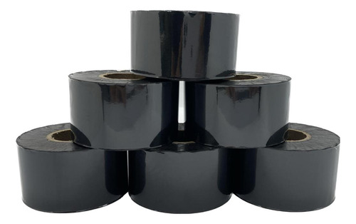 Ribbon Fita F2 Para Datador Hot Stamp Preto 35mm X 122m 18un