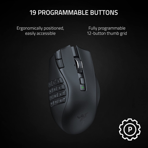 Ratón Razer Naga V2 Hyperspeed Wireless Mmo Gaming