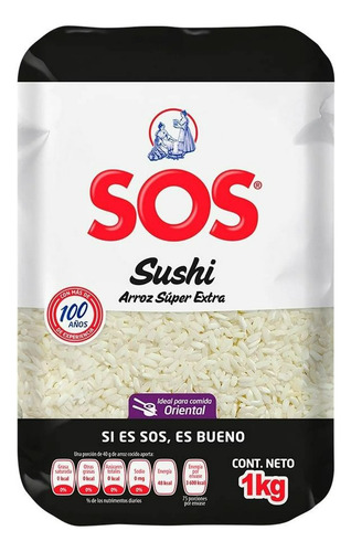 Arroz Sos Sushi Súper Extra 1 Kg