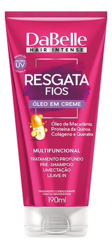 Kit Tratamento Capilar Vegano Dabelle Resgata Fios Completo